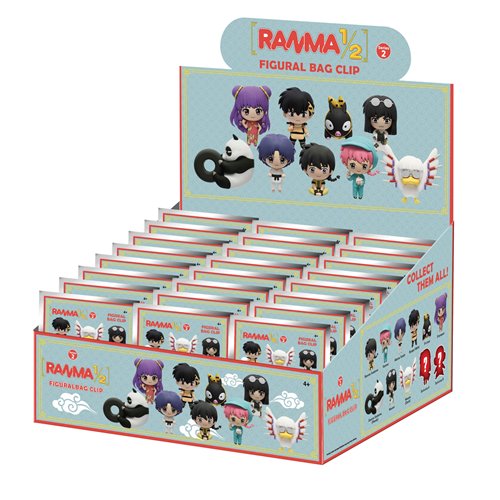 Ranma 1/2 Series 2 3D Foam Bag Clip Display Case of 24
