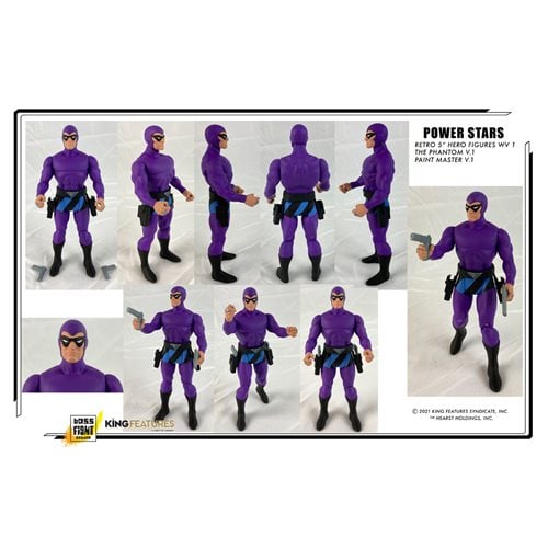 King Comics Power Stars The Phantom Retro 5-Inch Action Figure