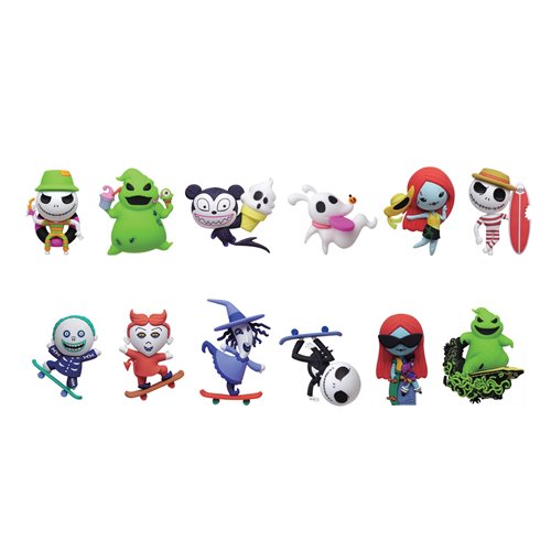 The Nightmare Before Christmas Series 10 3D Foam Bag Clip Random 6-Pack