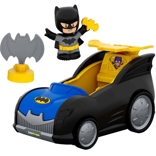 DC Super Friends Fisher-Price Little People 2-in-1 Batmobile Vehicle Set