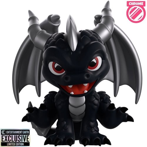 Skylanders Collection Dark Spyro Chrome Variant Vinyl Figure #9 - Entertainment Earth Exclusive