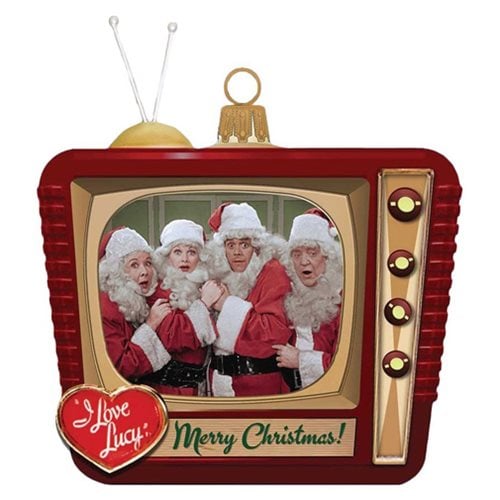 I Love Lucy Television Glass Ornament