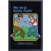Steven Rhodes Knife Fight Framed Art Print