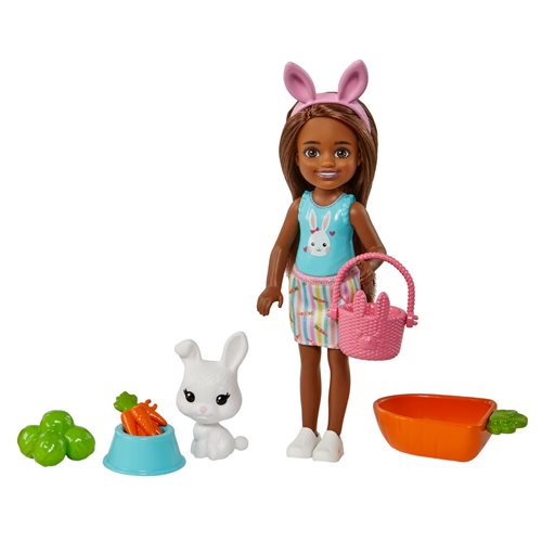 Barbie Carrot Chelsea Doll with Pet Bunny
