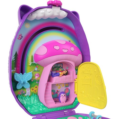 Polly Pocket Hedgehog Mom and Baby Wearable Compact Playset