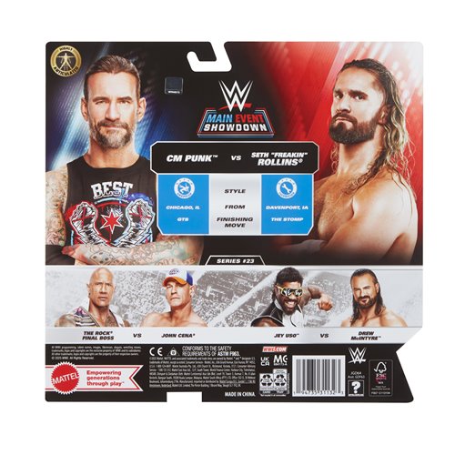 WWE Championship Showdown Series 23 Action Figure 2-Pack Case of 4