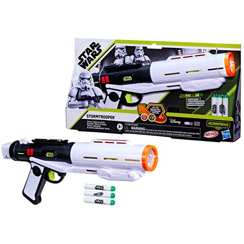 Star Wars NERF GlowStrike Stormtrooper Triple Strike Blaster