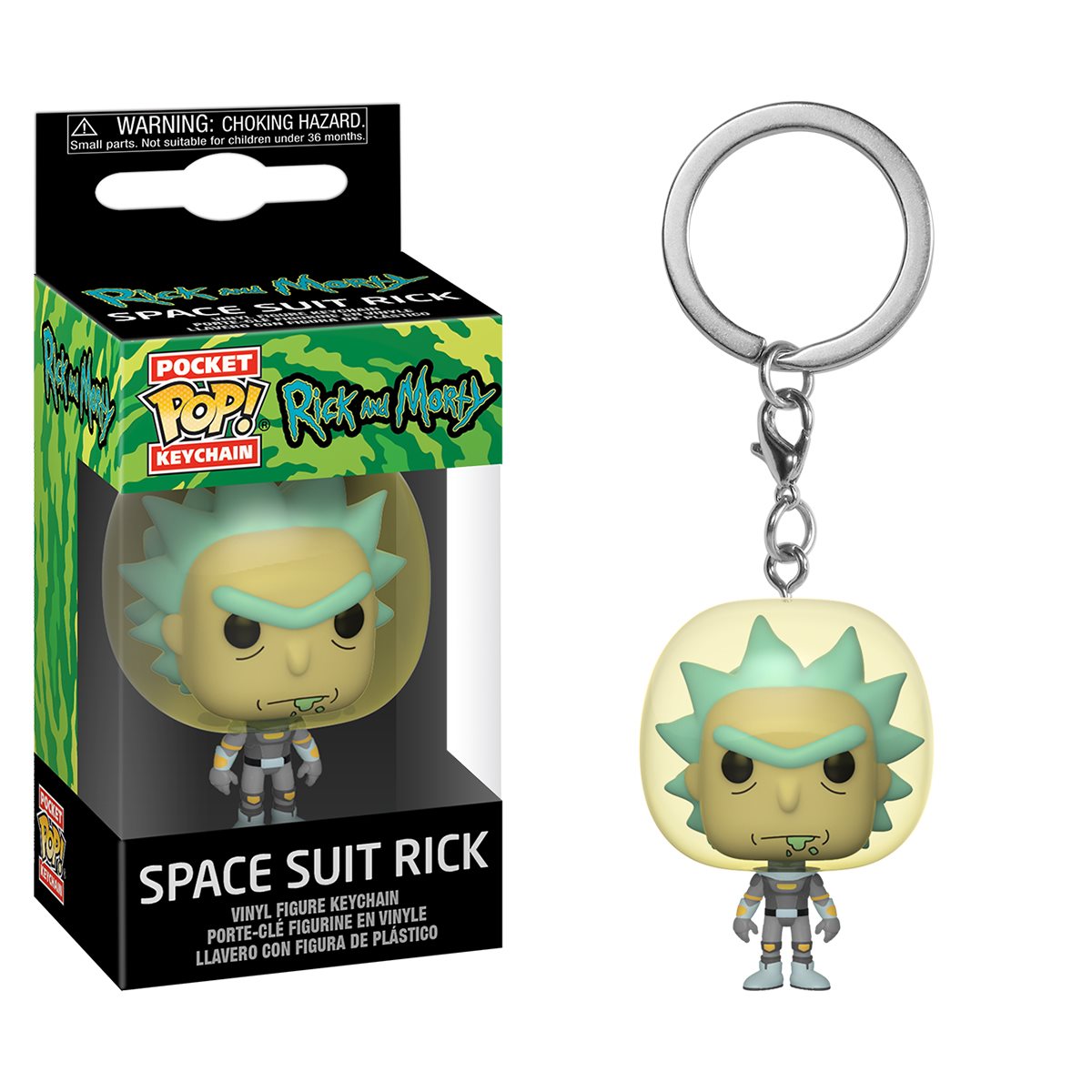 PVC-Schlüsselanhänger Rick and Morty Pocket POP Space Suit Rick 