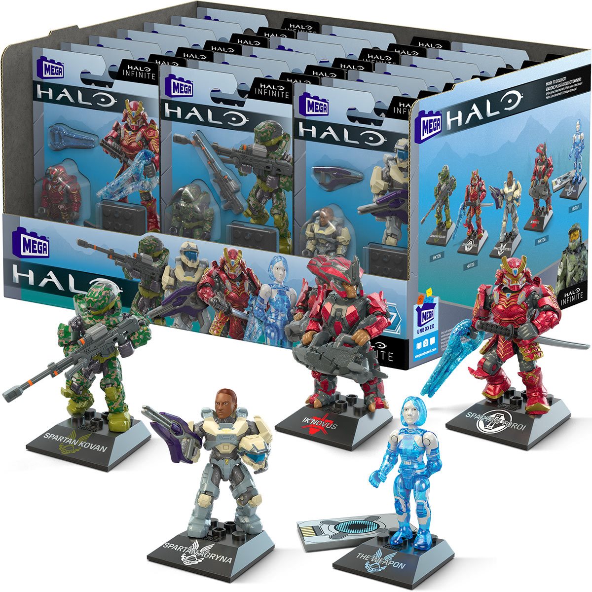 konvertering Lave passager Halo Mega Construx Heroes Series 17 Micro Figure Case of 21