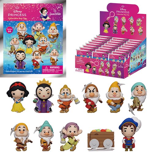 Snow White Classic Series 66 3D Foam Bag Clip Display Case of 24