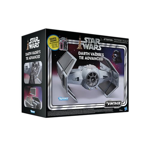 Star Wars The Vintage Collection Darth Vader's TIE Advanced Vehicle with Carded Action Figure