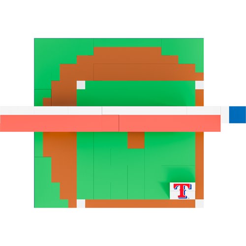 Texas Rangers Logo Building Block Model