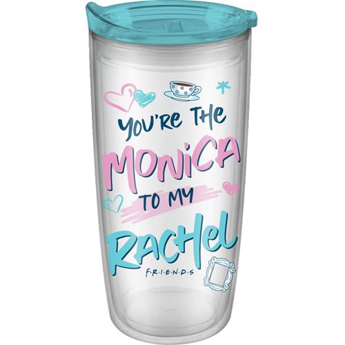 Friends You're the Monica to My Rachel 20 oz. Travel Tumbler with Lid