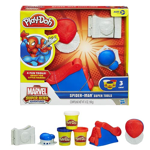 spiderman play doh set