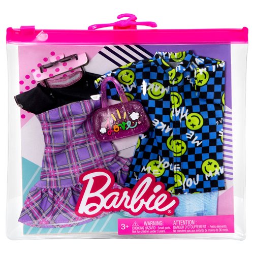 Barbie and Ken Plaid and Checker Print Fashion 2-Pack