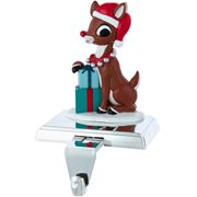 Rudolph the Red-Nosed Reindeer with Presents 6 1/2-Inch Stocking Holder