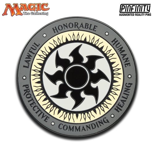 Magic: The Gathering White Mana Crest Augmented Reality Enamel Pin