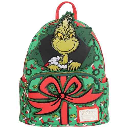 How the Grinch Stole Christmas Grinch Christmas Present Mini-Backpack - Entertainment Earth Exclusiv