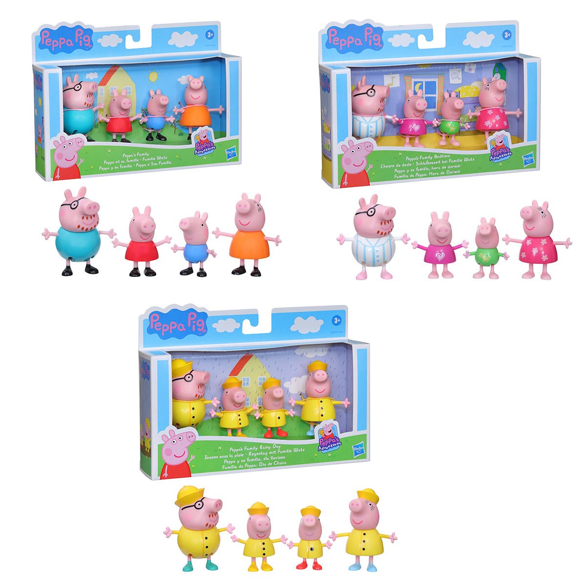 Peppa Pig Peppa's Family Ice Cream Fun Figure 4-Pack Toy, Peppa Pig ...