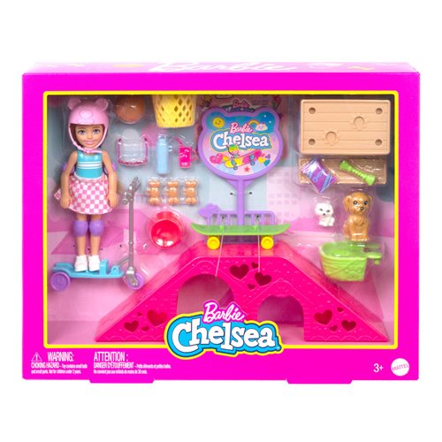 Barbie Chelsea Doll and Skatepark Playset