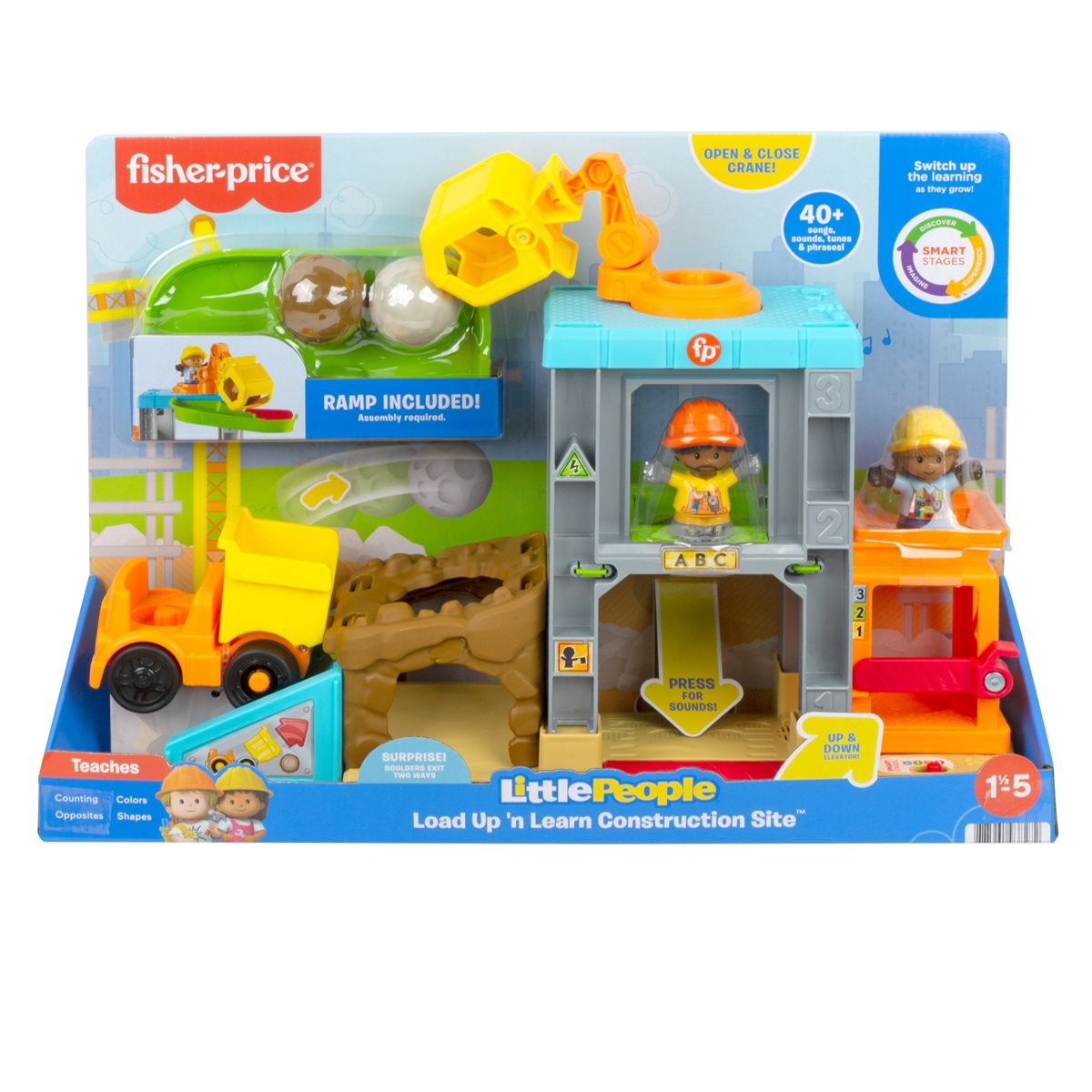 Fisher-Price Little People Load Up ‘n Learn Construction Site Playset