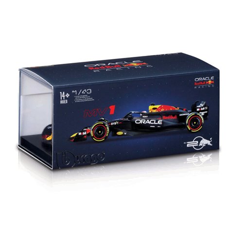 Formula 1 Oracle Red Bull RB20 Max Verstappen #1 with Helmet (2024) Die-Cast Metal 1:43 Scale Vehicl