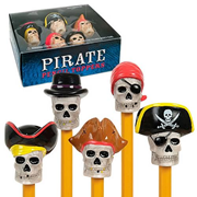 Pirate Pencil Toppers 5-Pack