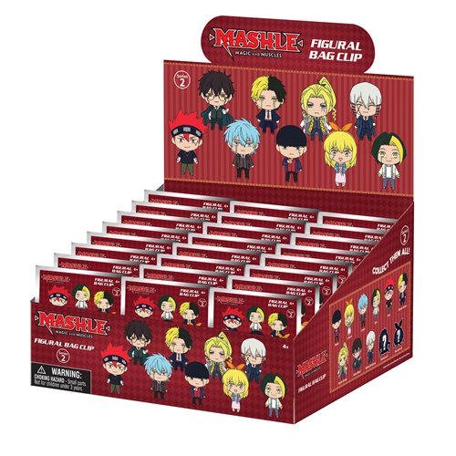Mashle: Magic and Muscles Series 2 3D Foam Bag Clip Random 6-Pack