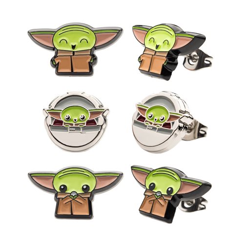 The Mandalorian The Child Earrings Studs 3-Pack