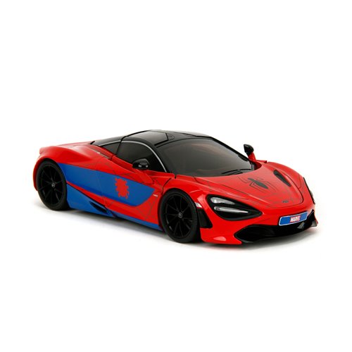 Hollywood Rides Marvel Spider-Man McLaren 720S 1:24 Scale Die-Cast Metal Vehicle with Spider-Man Fig