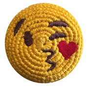 Emoji Blow Kiss Crocheted Footbag
