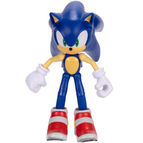 Sonic the Hedgehog Wave 20 Modern Grind Shoes Sonic with Red Chaos Emerald 4-Inch Action Figure