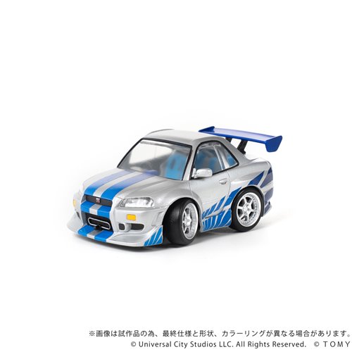Fast & Furious QV-02 Nissan Skyline GT-R (R34) Q Village Model Kit Set