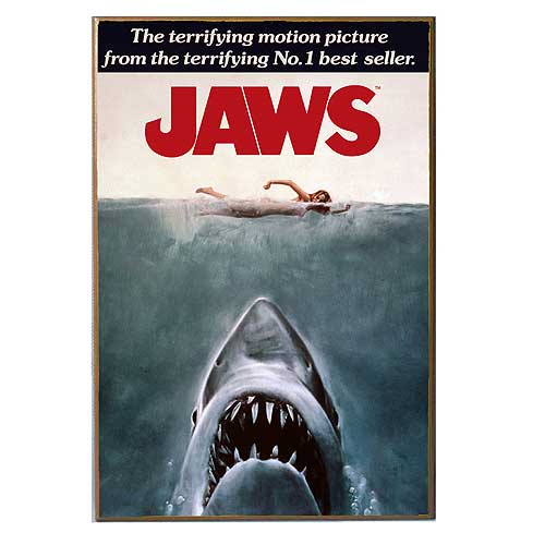 Jaws Movie Poster Wood Wall Artwork