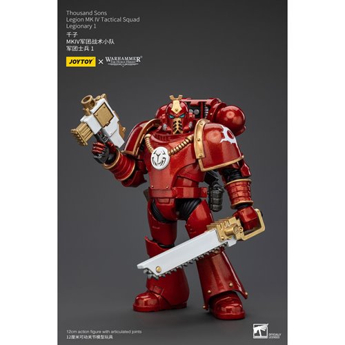 Joy Toy Warhammer 40,000 Thousand Sons Legion MK IV Tactital Squad Legionary 1 1:18 Scale Action Fig