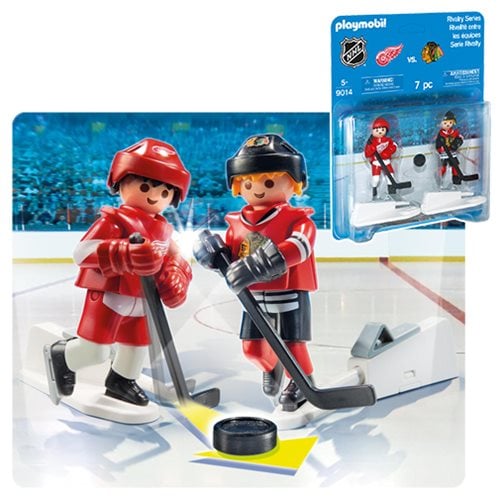 Playmobil 9014 NHL Rivalry Series - CHI vs DET Action Figure 2-Pack