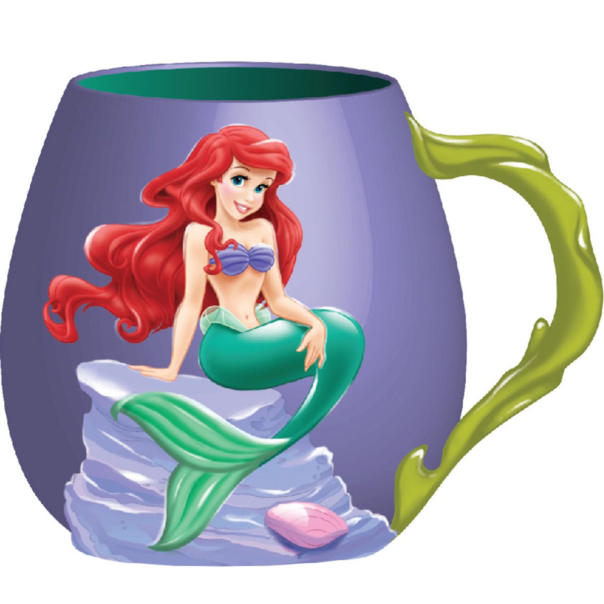Set Of (3) Styles Ariel - The Little Mermaid glitter water kids cup teacup  NICE