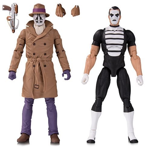 Watchmen Doomsday Clock Rorschach and Mime Action Figure 2-Pack