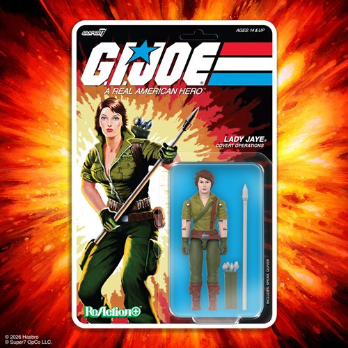 G.I. Joe Lady Jaye (Cartoon) 3 3/4-Inch ReAction+ Figure