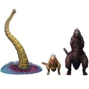 Godzilla 2016 The Second Form, Third Form, and Giant Unidentified Creature S.H.MonsterArts Action Figure Set