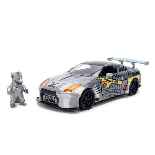 Godzilla 2009 Nissan GT-R R35 Ben Sopra 1:24 Scale Die-Cast Metal Vehicle with Mechagodzilla Figure