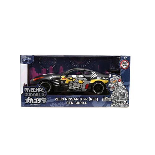Hollywood Rides Mechagodzilla 2009 Nissan GT-R R35 Ben Sopra 1:24 Scale Die-Cast Metal Vehicle