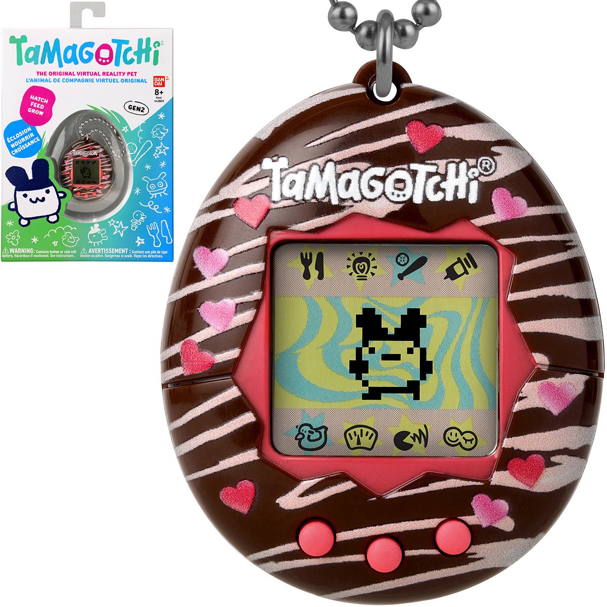 Original Tamagotchi (Gen. 2) Colorful Leopard Virtual Pet