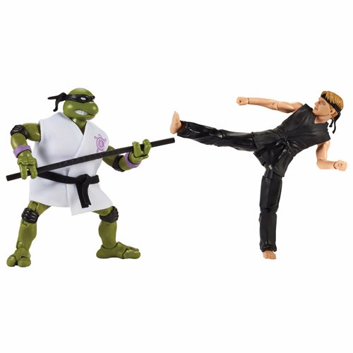 Teenage Mutant Ninja Turtles x Cobra Kai Donatello vs. Johnny Lawrence Action Figure 2-Pack