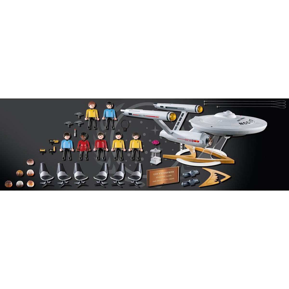 Star Trek Enterprise NCC-1701-7 Personnages & Accessoires Inclus Playmobil Application Interactive 70548 U.S.S