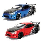 JDM Tuners 1995 Mitsubishi Eclipse Candy Blue 1:24 Scale Die-Cast Metal Vehicle Set