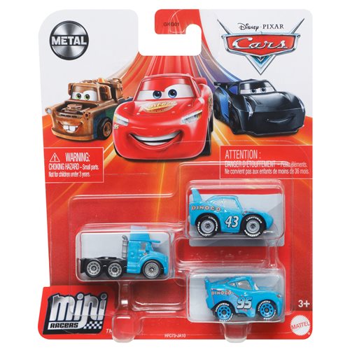 Disney Pixar Cars Mini Racers 3-Pack Mix 5 Case of 6
