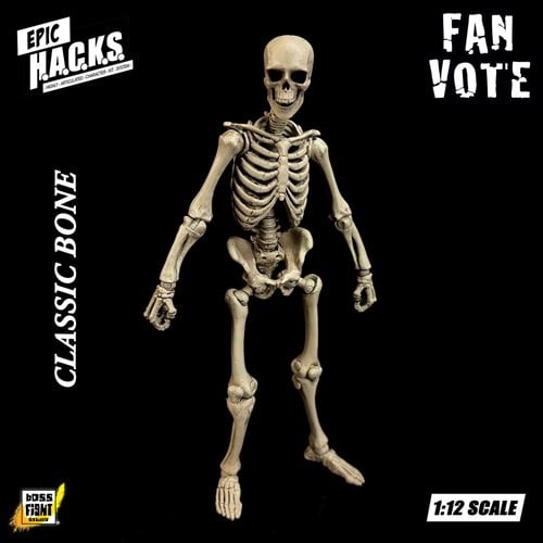 EPIC H.A.C.K.S. Classic Bone Blank Skeleton 1:12 Scale Action Figure