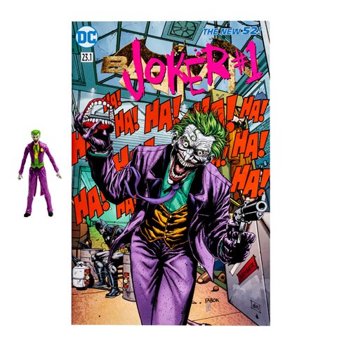 The Joker Page Punchers 3-Inch Scale Action Figure with Batman #23.1 Comic Book