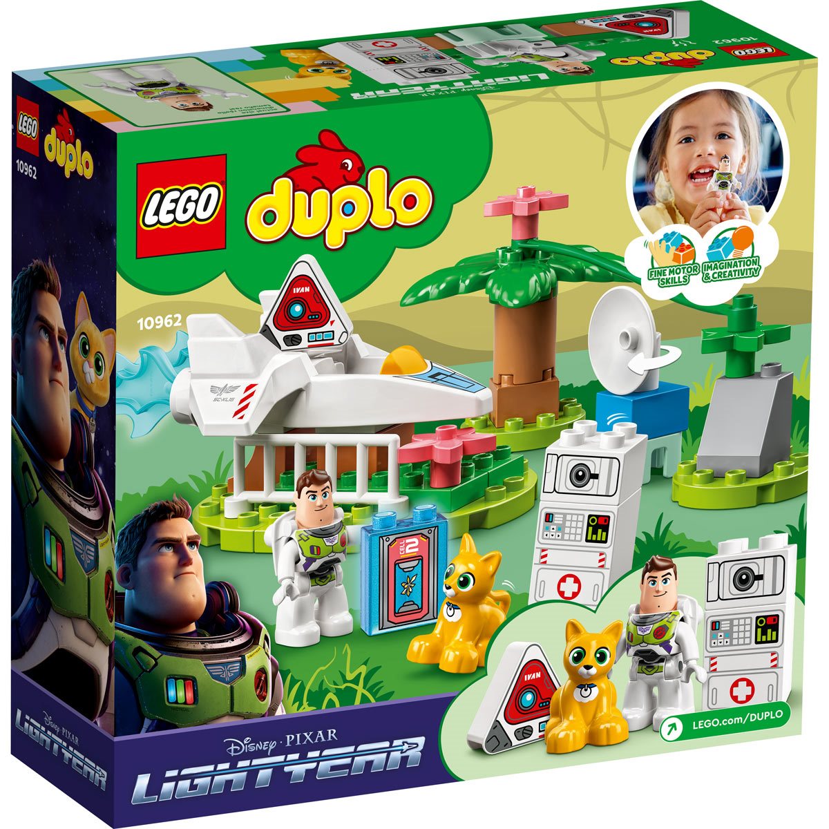 LEGO DUPLO Disney and Pixar Buzz Lightyear's Planetary Mission 10962, Space  Toys for Toddlers, Boys & Girls 2 Plus Years Old with Spaceship & Robot  Figure 